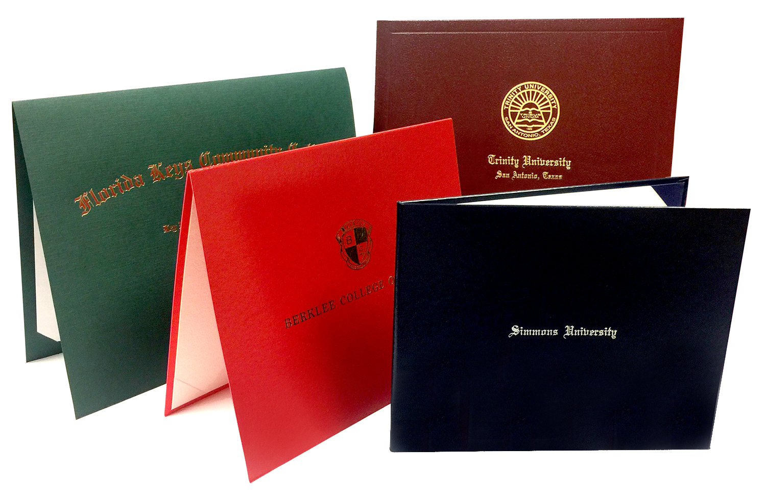 Sample exteriors of Diploma Covers