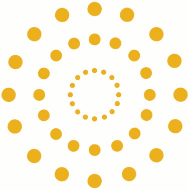 A rotating Yellow color wheel resembling the Paradigm-Corp Logo Ring