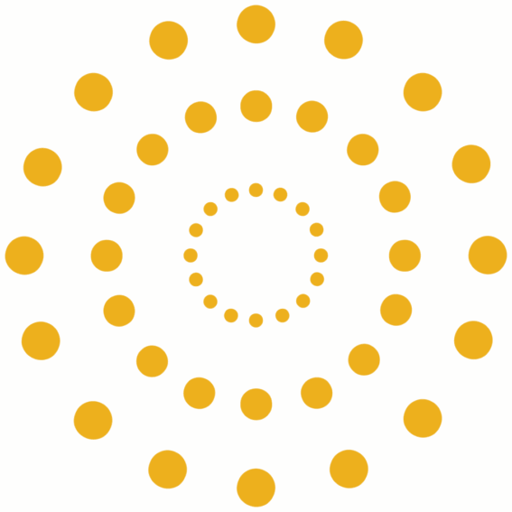 A rotating Yellow color wheel resembling the Paradigm-Corp Logo Ring