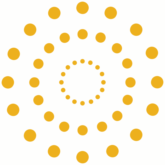 A rotating Yellow color wheel resembling the Paradigm-Corp Logo Ring